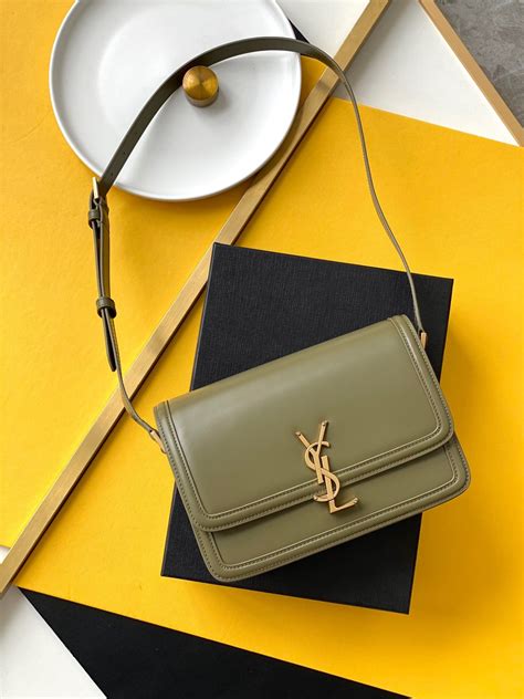 ysl olive green bag|yves saint laurent shoulder bag.